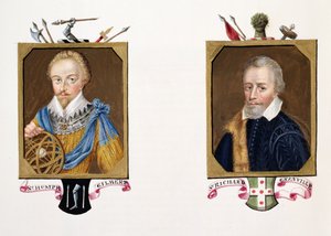 Dobbeltportræt af Sir Humphrey Gilbert (ca. 1539-83) og Sir Richard Grenville (ca. 1541-91) fra 